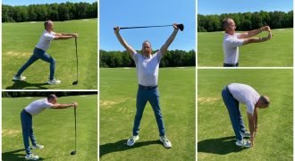 Golf stretches: The 5 best pre-round exercises to do before you tee off